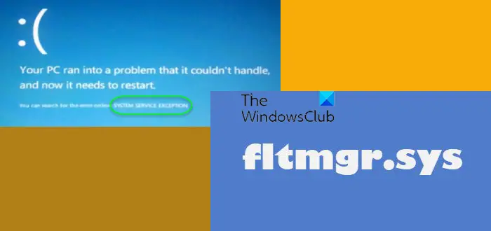SYSTEM_SERVICE_EXCEPTION (fltmgr.sys)