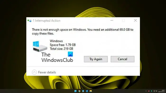 Windows Update Pas Assez D'Espace Disque
