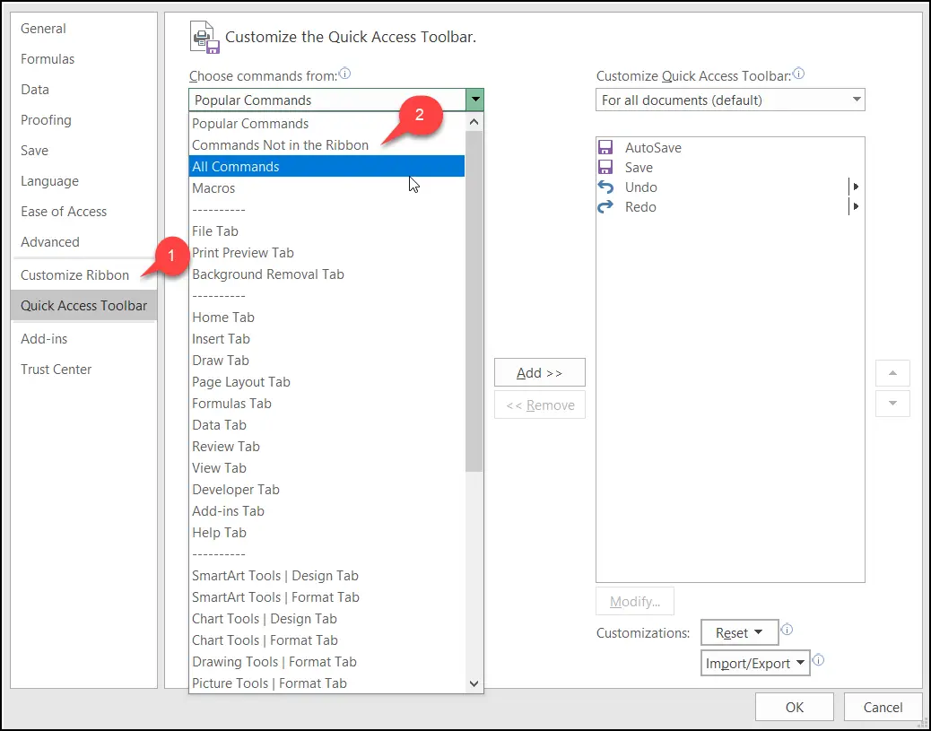 Add Shared Workbook buttons to the Excel Quick Access Toolbar - 68