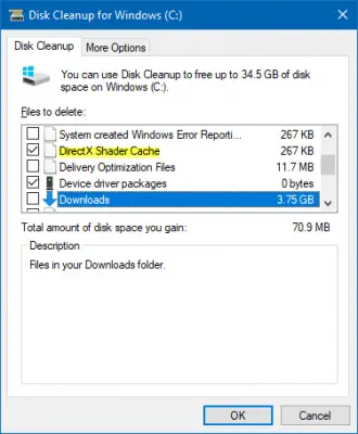 disk cleanup tool
