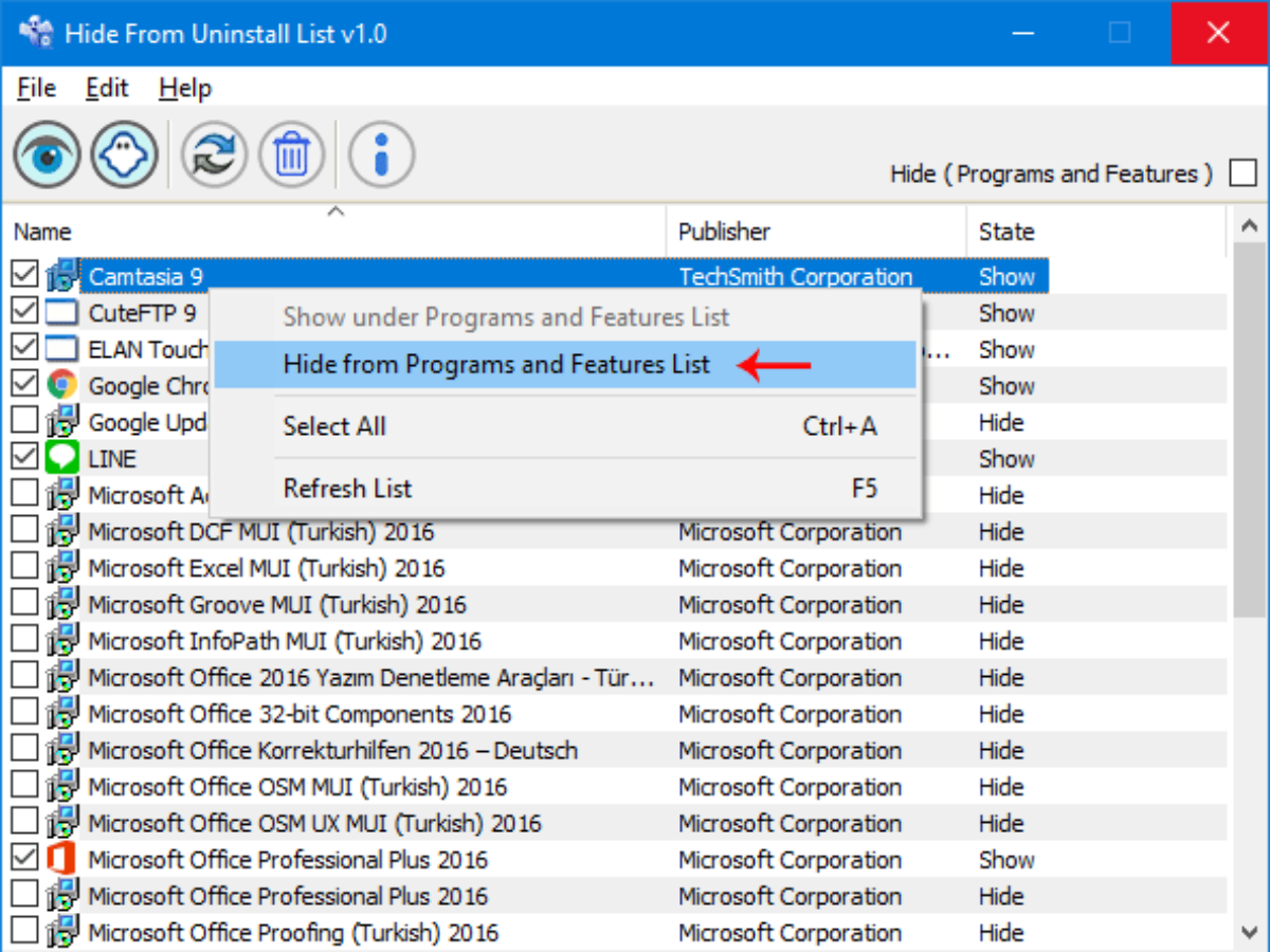 How To Hide Programs From Control Panel In Windows 10 - roblox admin hide name command