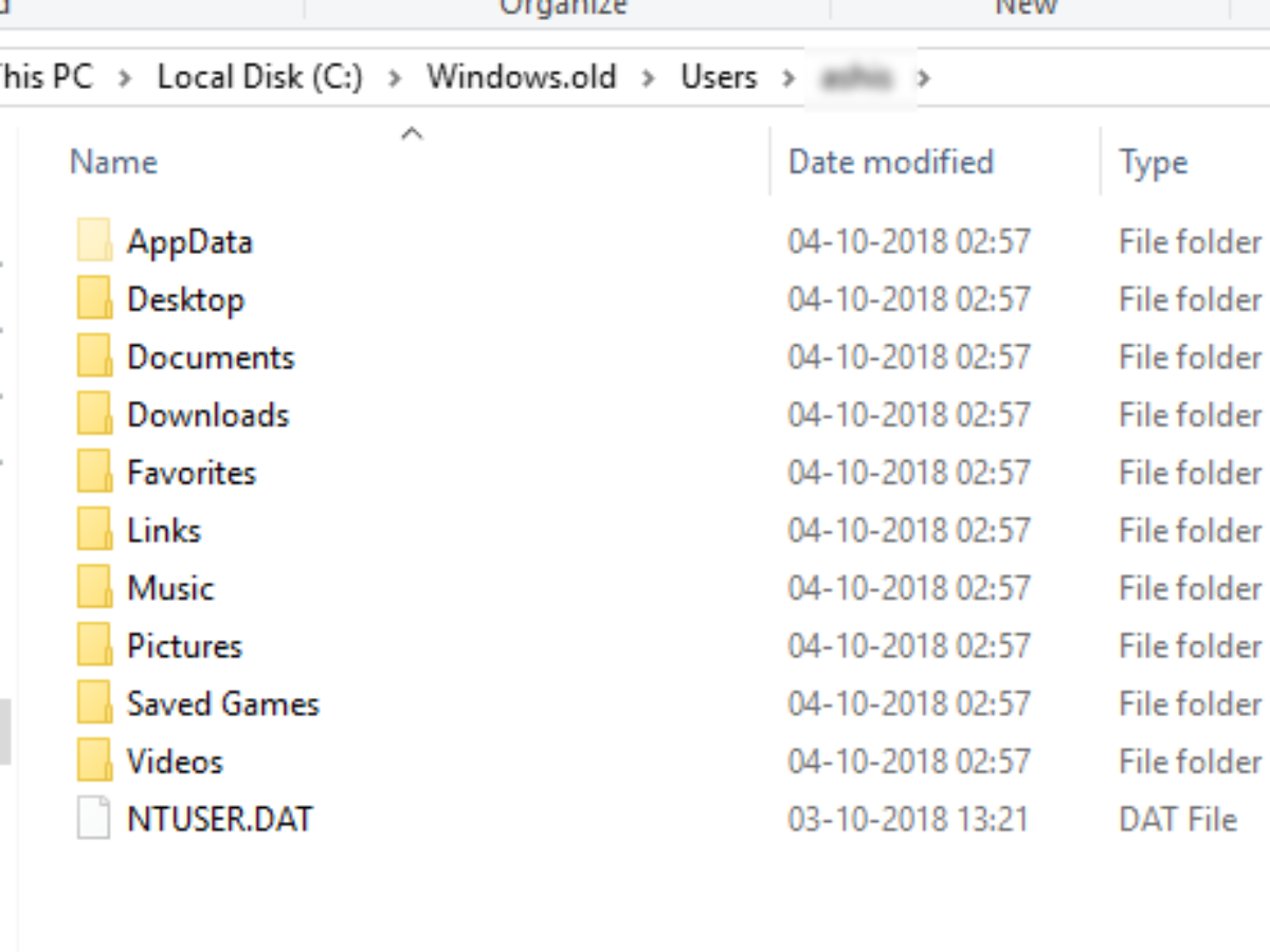 Recover Deleted User Data Folders After Windows 10 Feature Update