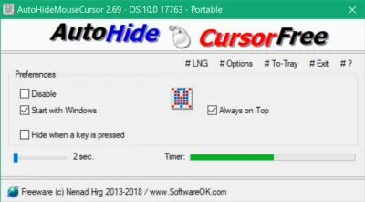 AutoHideMouseCursor 5.51 download the new version