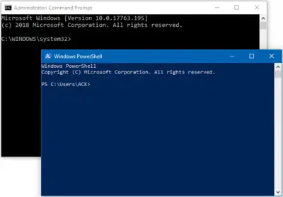 is windows powershell command prompt