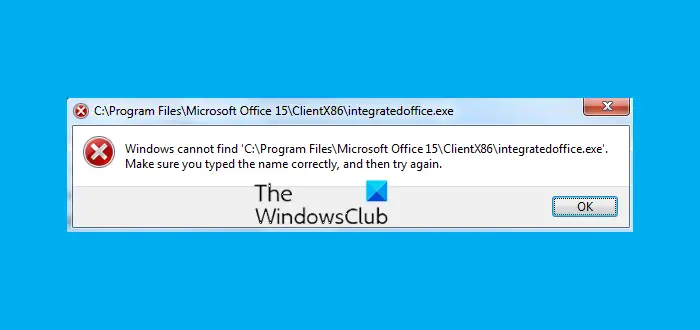 Windows cannot find  error while installing Office