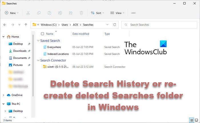 How to clear Recent Files and Folders in Windows 11/10