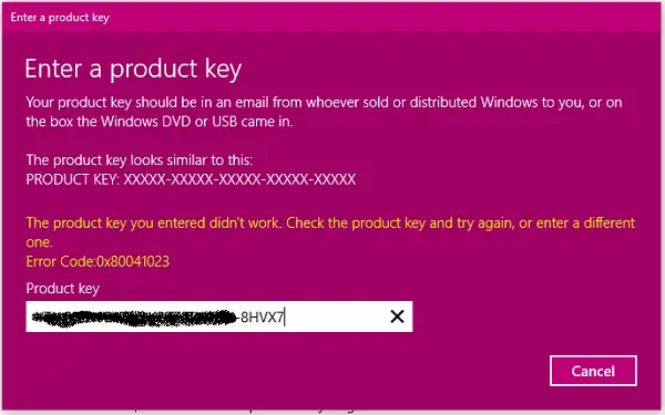 Fix Windows Activation Error Code 0x80041023 Info Hack News