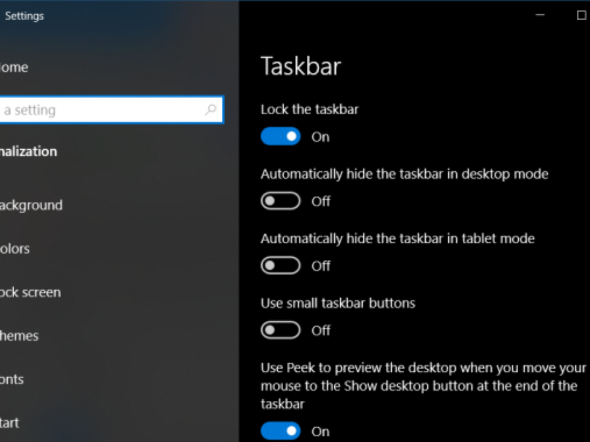 Taskbar Has Disappeared From The Desktop In Windows 10