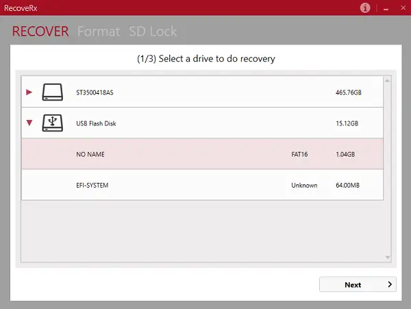 RecoveRx file recovery software