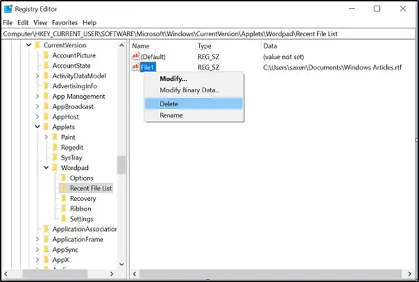 how-to-delete-recent-documents-in-wordpad-on-windows-10-hernandez