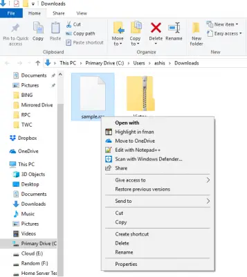 How to open RAR files in Windows 11/10