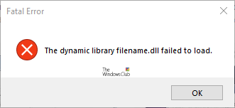 Failed To Load Dll File On Windows 11 10 Computer