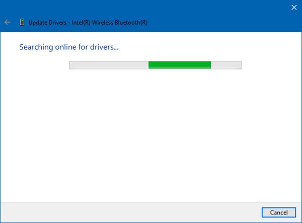 error trying to install bluetooth driver update windows 10