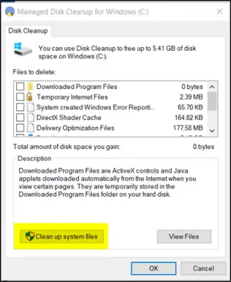 disk cleanup tool