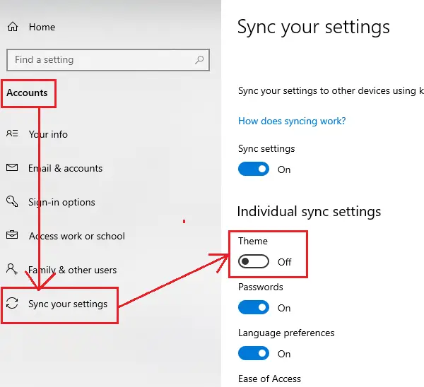 Sync setting. Как отключить синхронизацию на компьютере Windows 10. Adobe remove "sync settings" Bar.