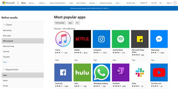 why dont the apps in microsoft app store download