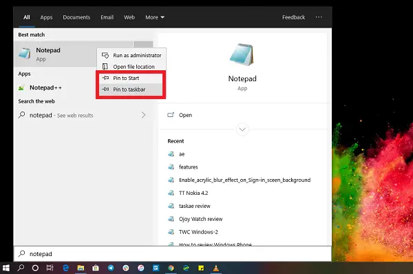 how to put sticky notes on desktop windows 10