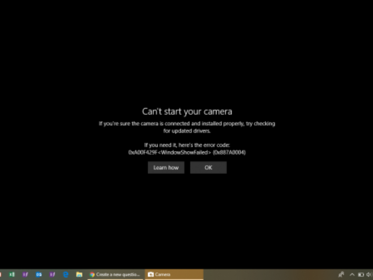 Windows 10 Can T Start Your Camera 0xa00f429f