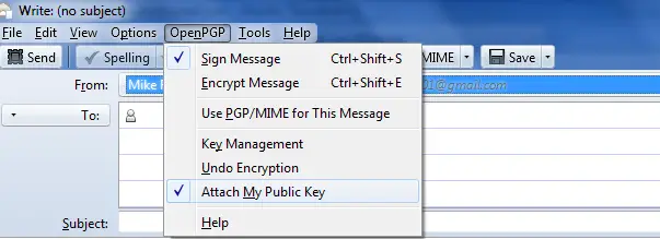 How to Encrypt and Digitally Sign a Thunderbird email