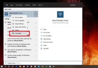 disable windows key y mixed reality portal