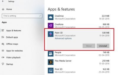 How To Uninstall Paint 3D App In Windows 11/10