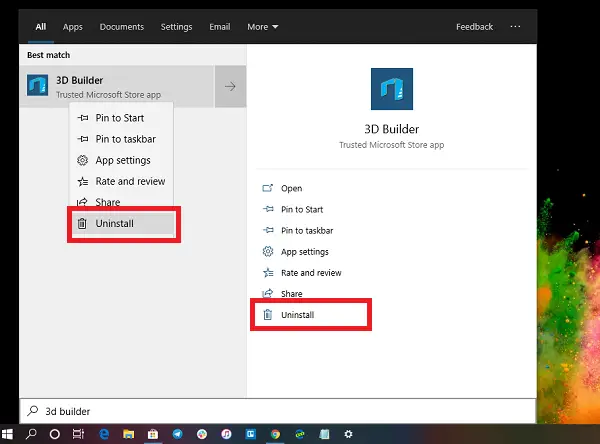 How To Uninstall 3D Builder App In Windows 10