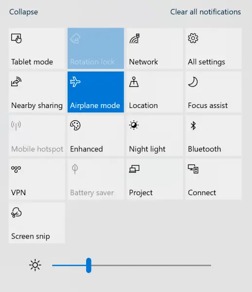 permanently disable airplane mode windows 10