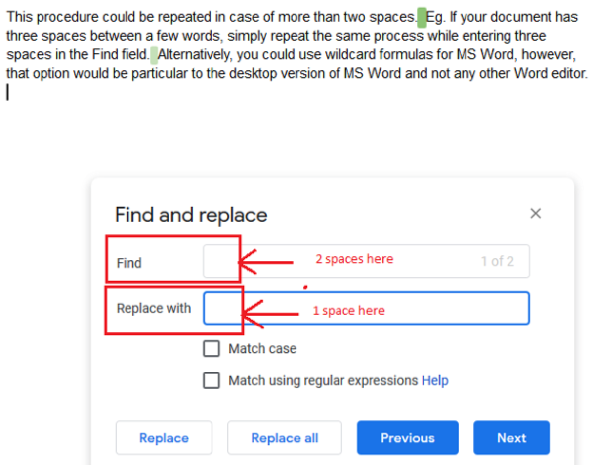 Spacing текста. Regex пробел.