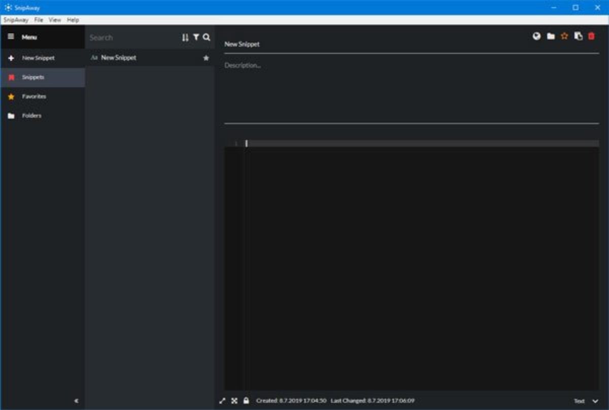 Snipaway Is A Free Code Editor For Windows 10