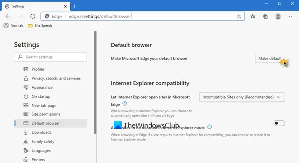 Broadcast Orbit Border Default Browser Setting In Windows 10 Separation 