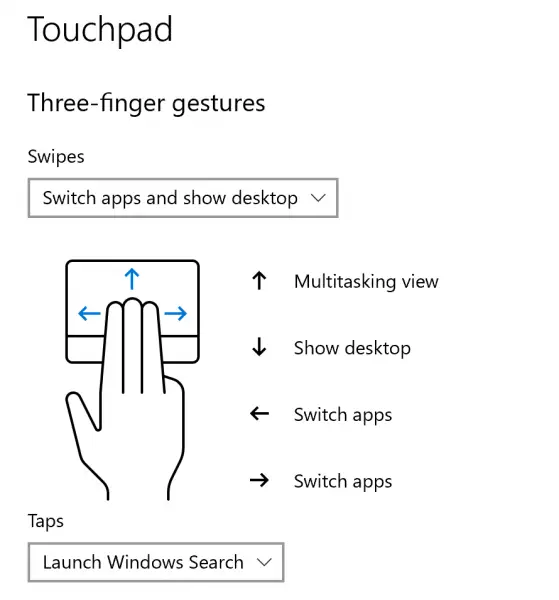 Fix TouchPad gesture not working on Windows 10