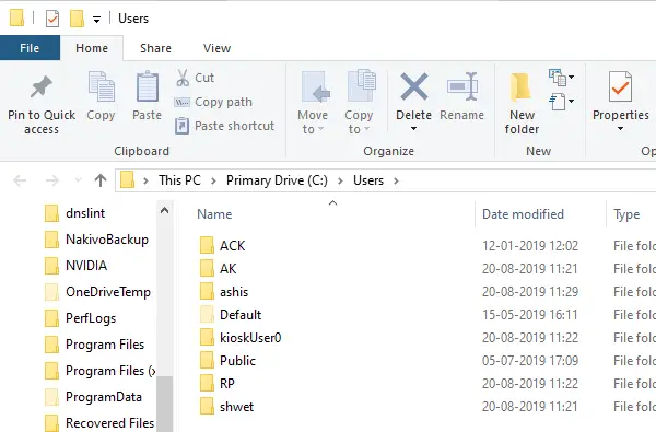 Windows 10-käyttäjien lista