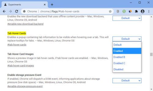 Enable Or Disable Or Tab Preview Feature In Chrome Or Edge