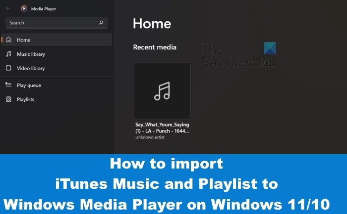 How To Import ITunes Music And Playlist To Media Player App