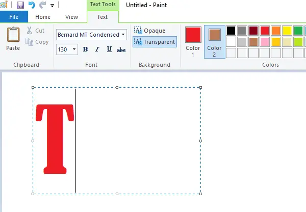 So Fügen Sie Text Hinzu Und Ändern Die Farbe In Ms Paint In Windows 10