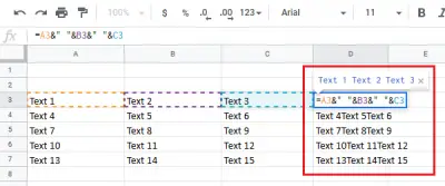 How to combine columns without losing data in Excel - 71