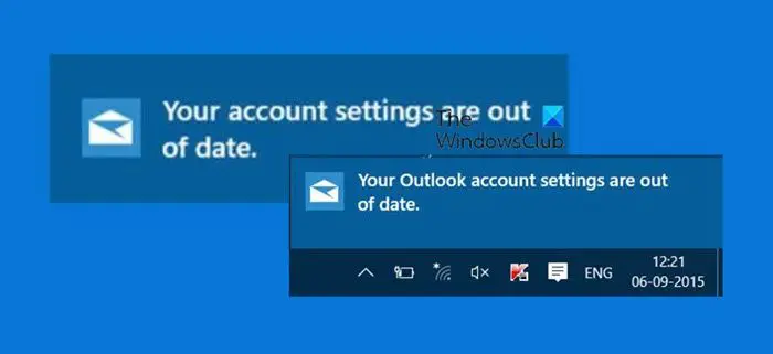 Vos-Paramètres-De-Compte-Outlook-Sont-Périmés