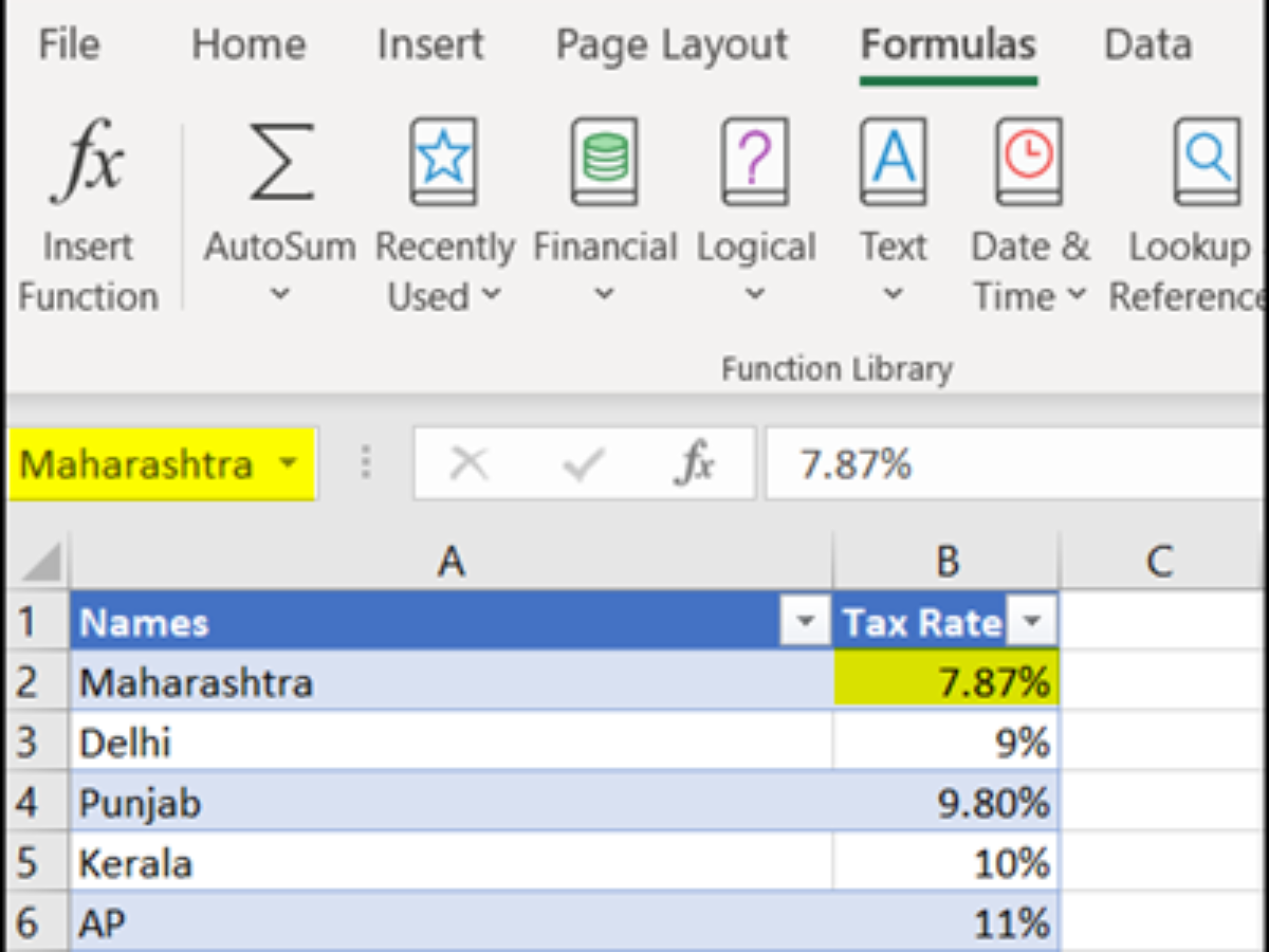 How To Define Use And Delete Names In Excel Formulas