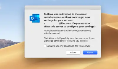 outlook for mac disable swipe