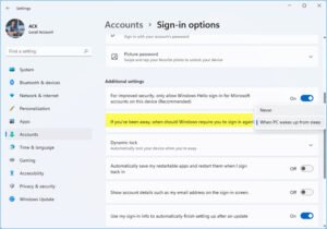How to disable login after Sleep in Windows 11/10