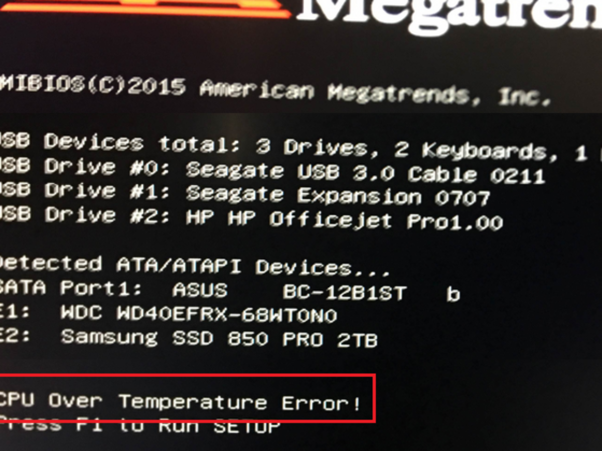 Fix Cpu Over Temperature Error Press F1 To Run Setup