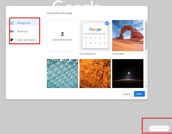 how to change homepage on google chrome