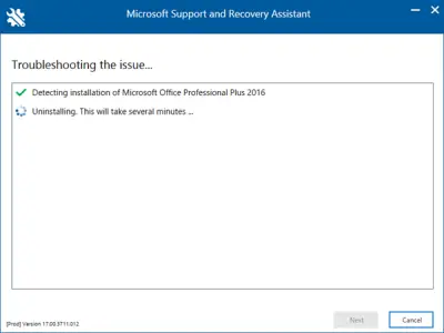 office 2016 asking for activation sign in