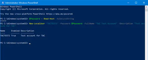 Step By Step How To Create A User Account Using Powershell In Windows 0004