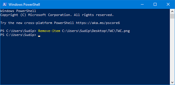How to delete files and folders using Windows PowerShell