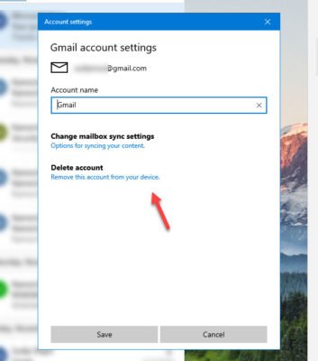 How to remove an email account from Mail app in Windows 11/10