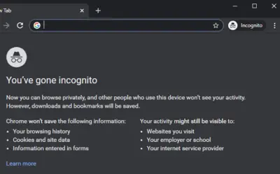 google chrome incognito loading faster