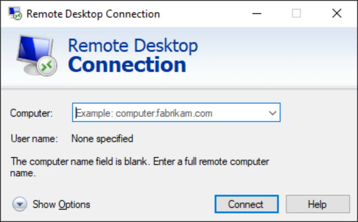 Command Line Parameters For Remote Desktop Connections