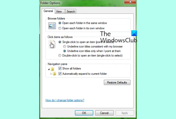 Synchronize Navigation pane & Folder structure of Windows Explorer with Main pane