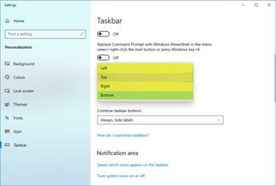 How To Change The Taskbar Location In Windows 10 2023